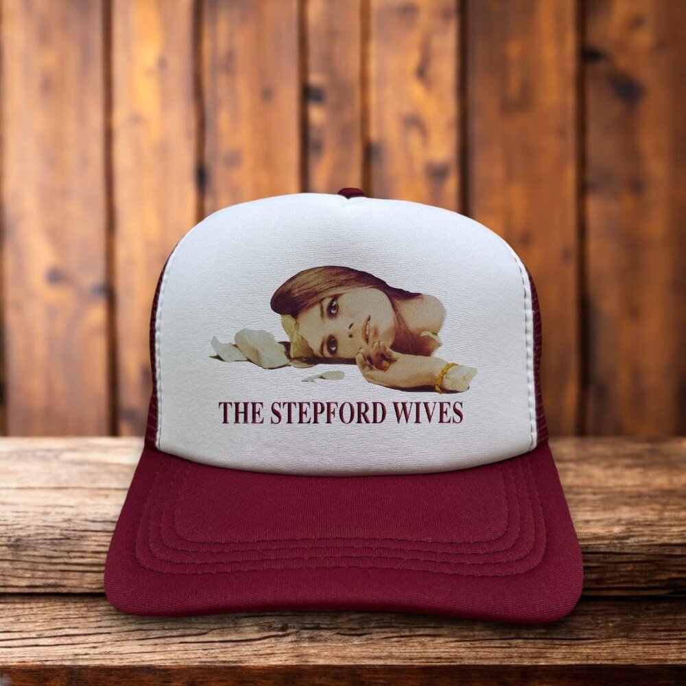 The Stepford Wives Unisex Trucker Hat Maroon 1975 Horror Sci-Fi Satire Surburbia